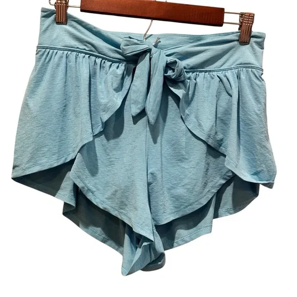 (Sold) Free People Movement Take Five Shorts Turquoise Women’s Size Medium - Picture 3 of 9